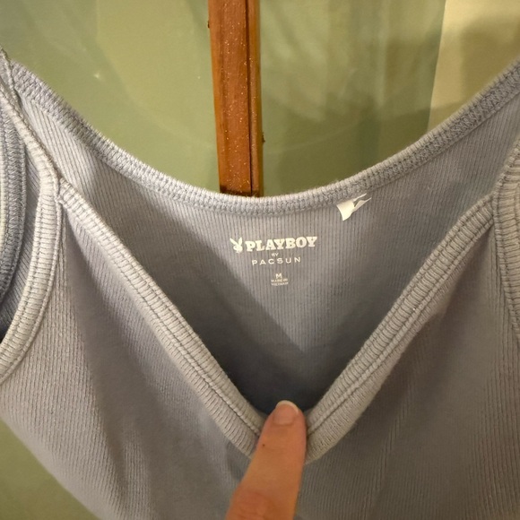 PLAYBOY Purple Cropped Tank - Picture 2 of 3